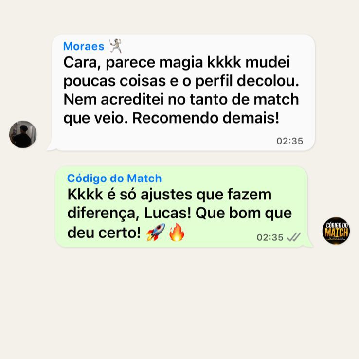 Depoimento do Moraes: mudei poucas coisas e o perfil decolou