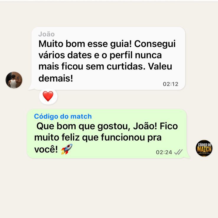 Depoimento do João: consegui vários dates depois do guia